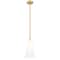 Z-Lite Farrell 1 Light Pendant, 7.25in. W x 13.75in. H, Modern Gold 3043P7-ROD-MGLD - alternate 1